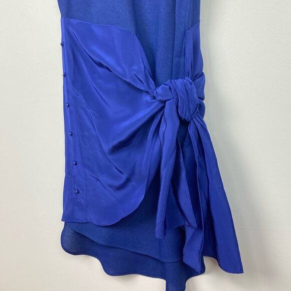 3.1 PHILLIP LIM Crepe Shirt Dress with Silk Front Wrap - Size 2 - Picture 8 of 15